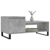 Salontafel 100x50x45 cm bewerkt hout betongrijs