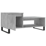 Salontafel 100x50x45 cm bewerkt hout betongrijs