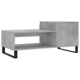 Salontafel 100x50x45 cm bewerkt hout betongrijs