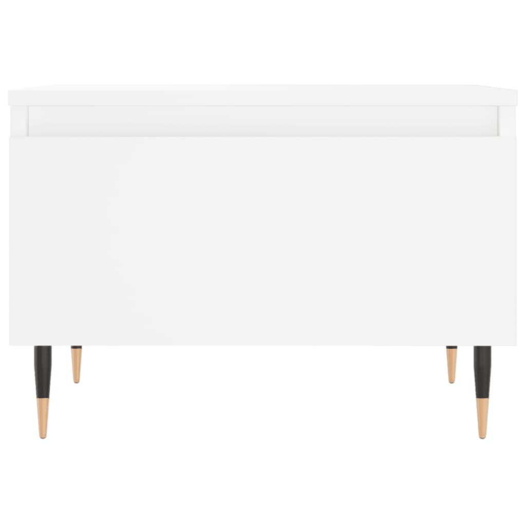 Salontafel 50x46x35 cm bewerkt hout wit
