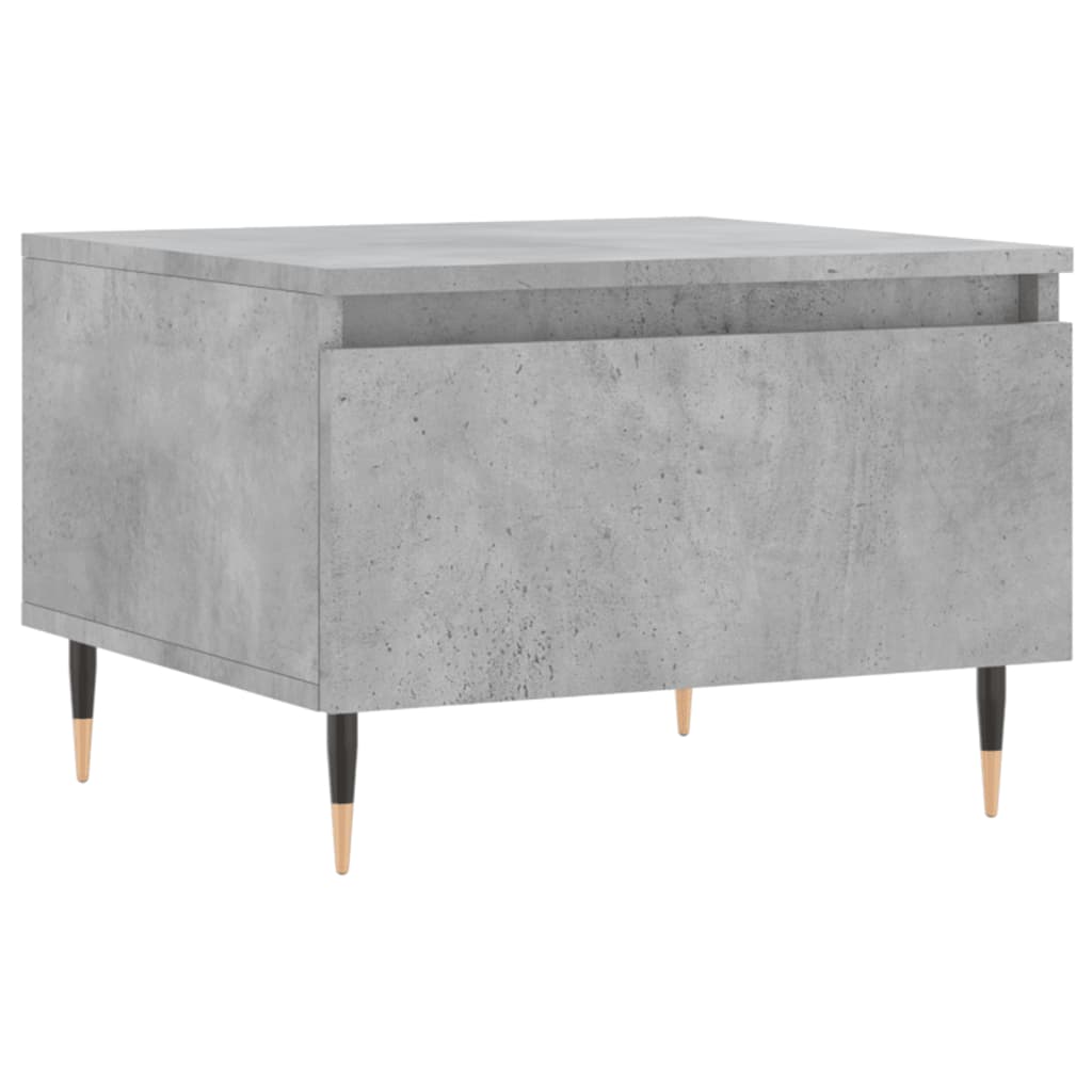 Salontafel 50x46x35 cm bewerkt hout betongrijs