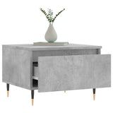 Salontafel 50x46x35 cm bewerkt hout betongrijs