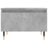 Salontafel 50x46x35 cm bewerkt hout betongrijs