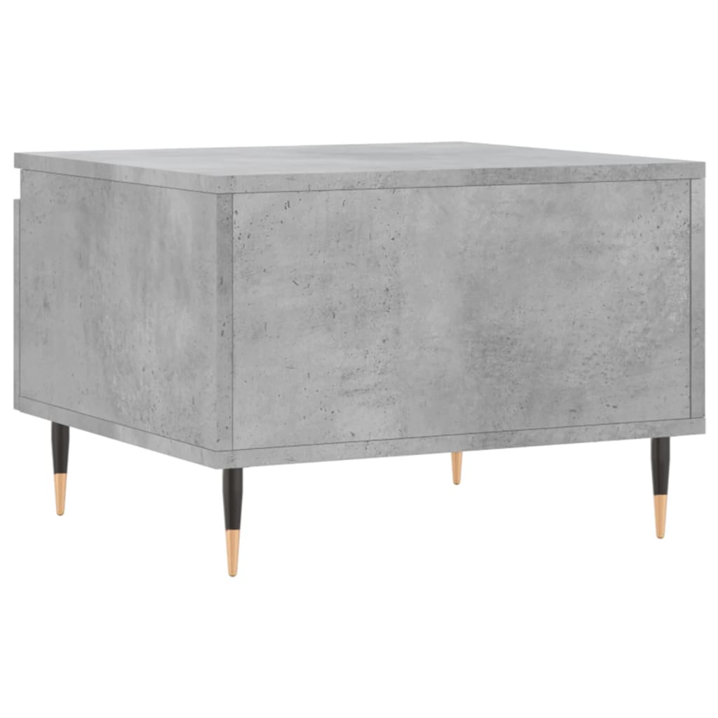 Salontafel 50x46x35 cm bewerkt hout betongrijs