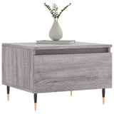 Salontafel 50x46x35 cm bewerkt hout grijs sonoma eikenkleurig