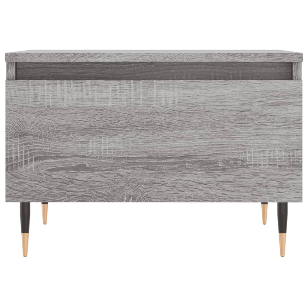 Salontafel 50x46x35 cm bewerkt hout grijs sonoma eikenkleurig