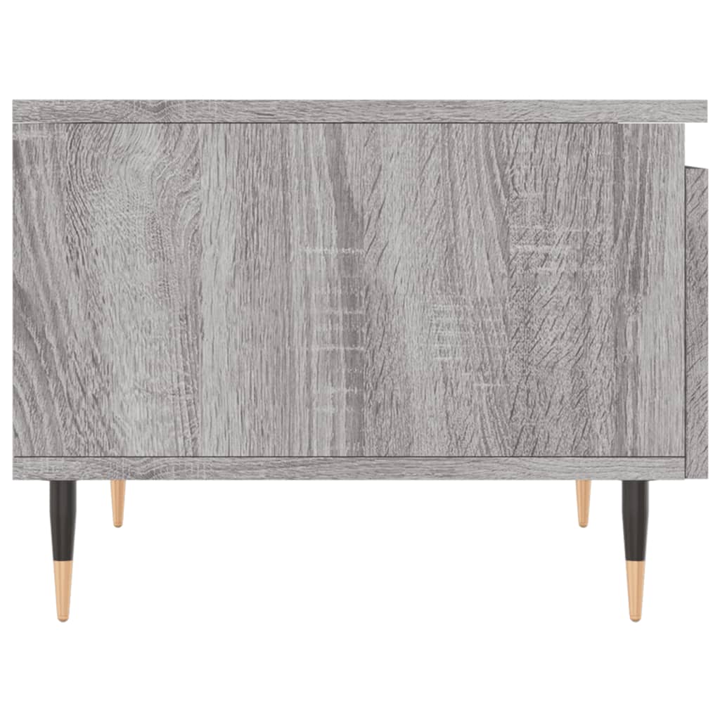 Salontafel 50x46x35 cm bewerkt hout grijs sonoma eikenkleurig