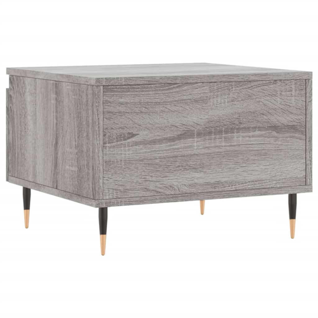Salontafel 50x46x35 cm bewerkt hout grijs sonoma eikenkleurig
