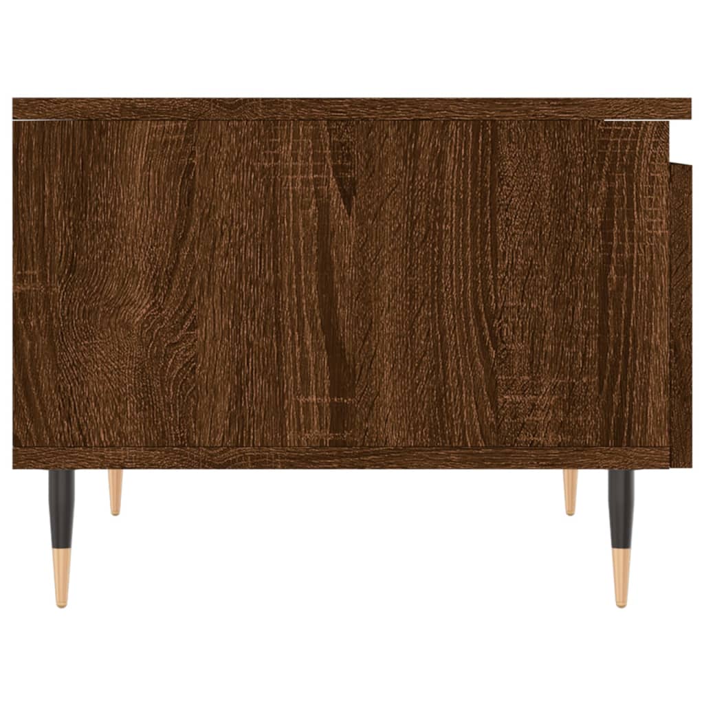 Salontafel 50x46x35 cm bewerkt hout bruin eikenkleur