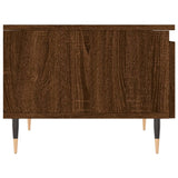 Salontafel 50x46x35 cm bewerkt hout bruin eikenkleur