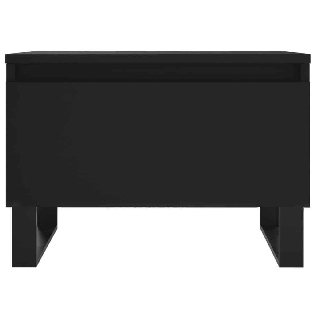 Salontafels 2 st 50x46x35 cm bewerkt hout zwart