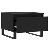 Salontafels 2 st 50x46x35 cm bewerkt hout zwart