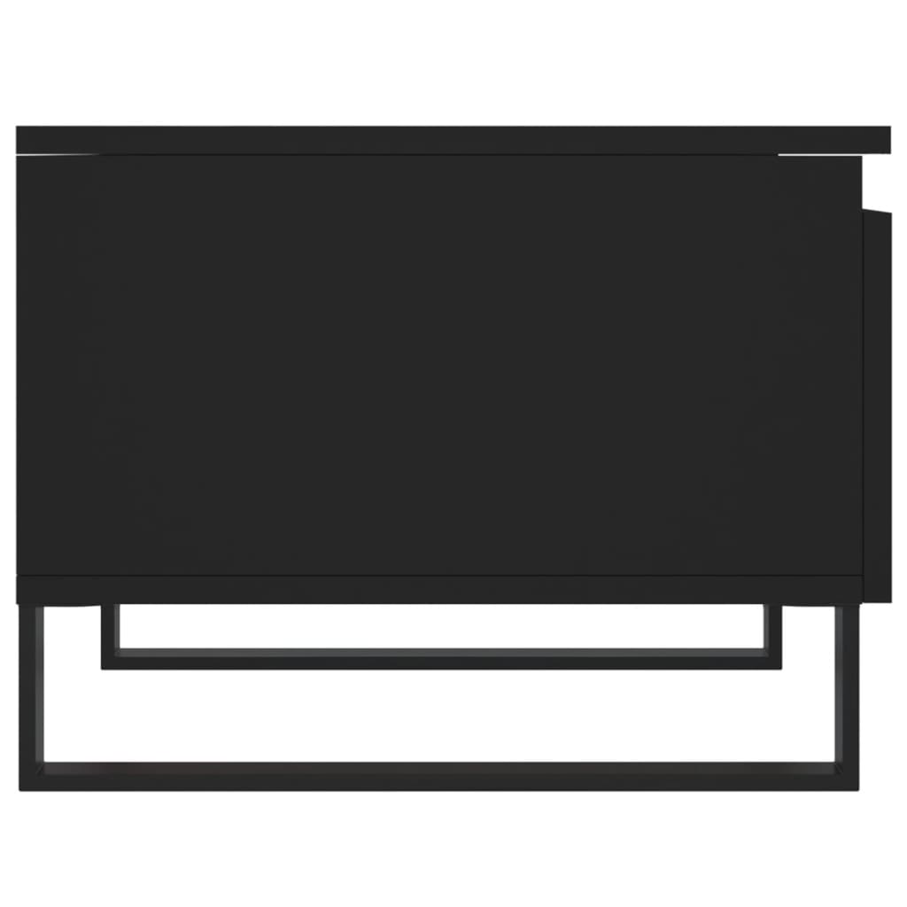 Salontafels 2 st 50x46x35 cm bewerkt hout zwart