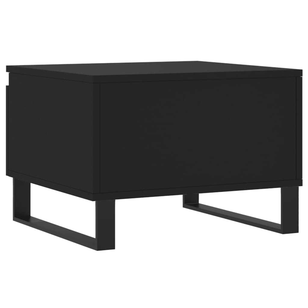 Salontafels 2 st 50x46x35 cm bewerkt hout zwart