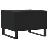 Salontafels 2 st 50x46x35 cm bewerkt hout zwart