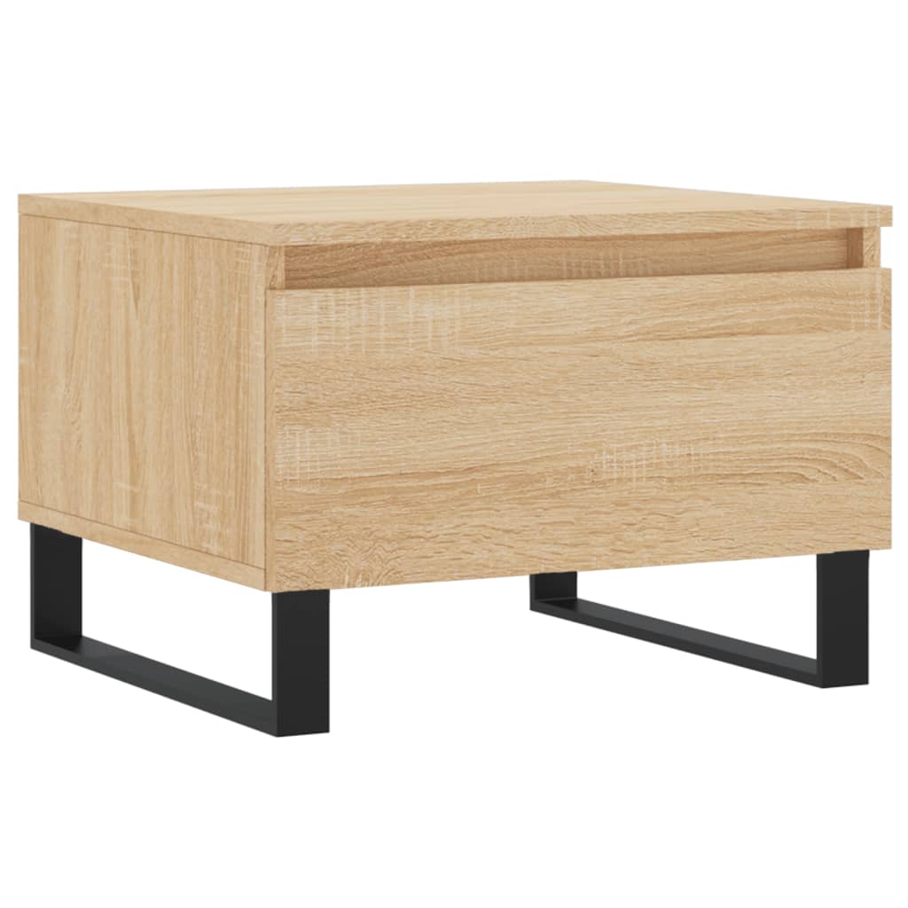 Salontafel 50x46x35 cm bewerkt hout sonoma eikenkleurig
