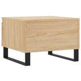 Salontafel 50x46x35 cm bewerkt hout sonoma eikenkleurig