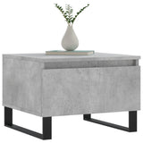 Salontafels 2 st 50x46x35 cm bewerkt hout betongrijs