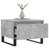 Salontafels 2 st 50x46x35 cm bewerkt hout betongrijs