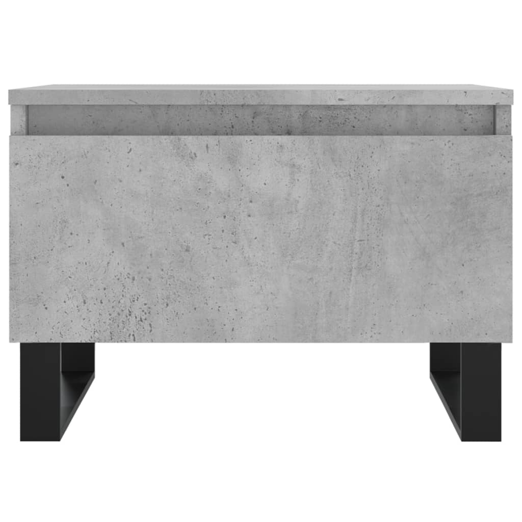 Salontafels 2 st 50x46x35 cm bewerkt hout betongrijs