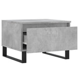 Salontafels 2 st 50x46x35 cm bewerkt hout betongrijs