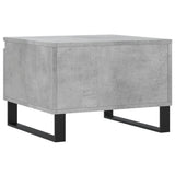 Salontafels 2 st 50x46x35 cm bewerkt hout betongrijs