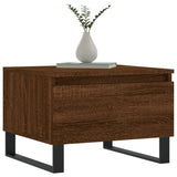 Salontafels 2 st 50x46x35 cm bewerkt hout bruin eikenkleur