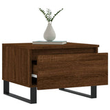 Salontafels 2 st 50x46x35 cm bewerkt hout bruin eikenkleur