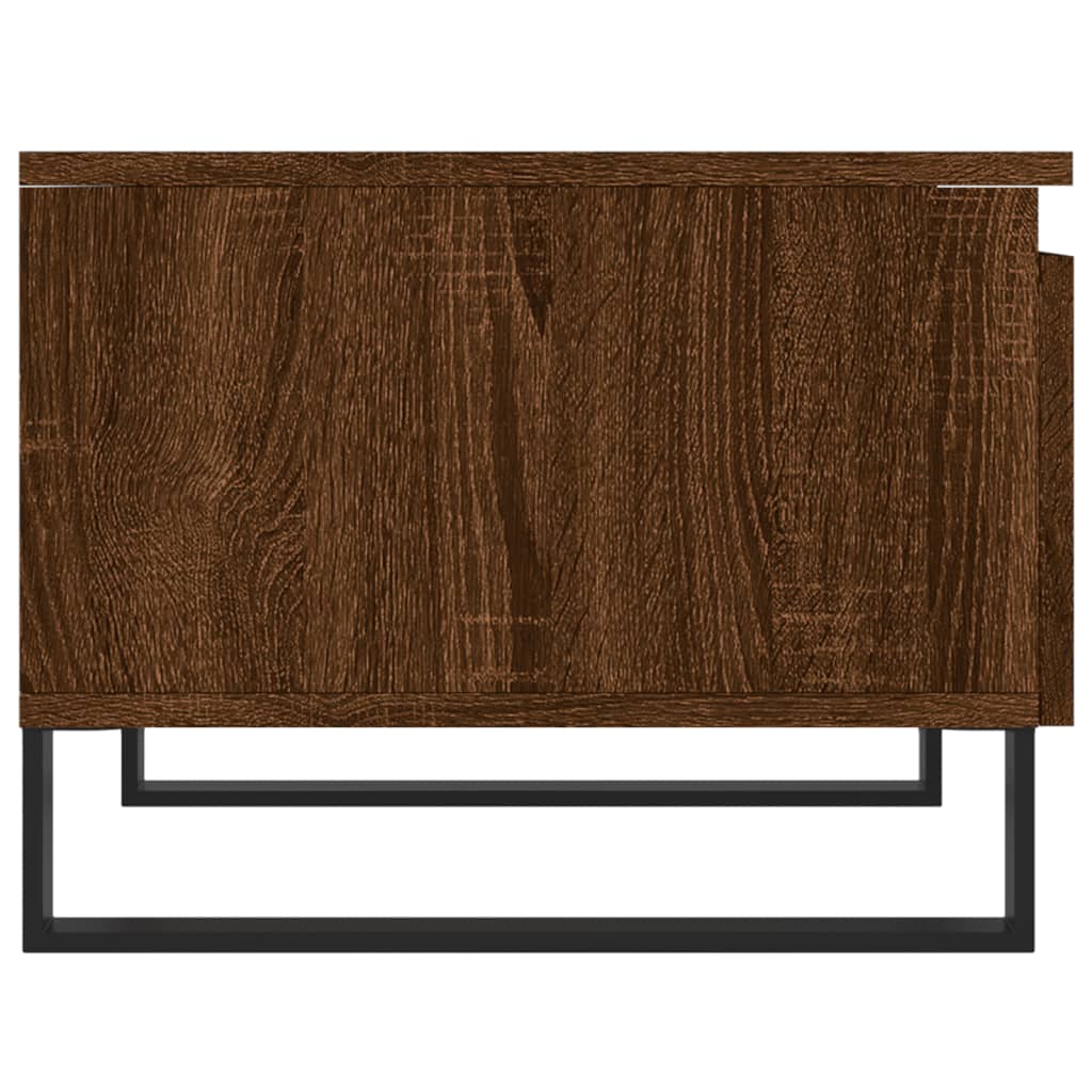 Salontafels 2 st 50x46x35 cm bewerkt hout bruin eikenkleur