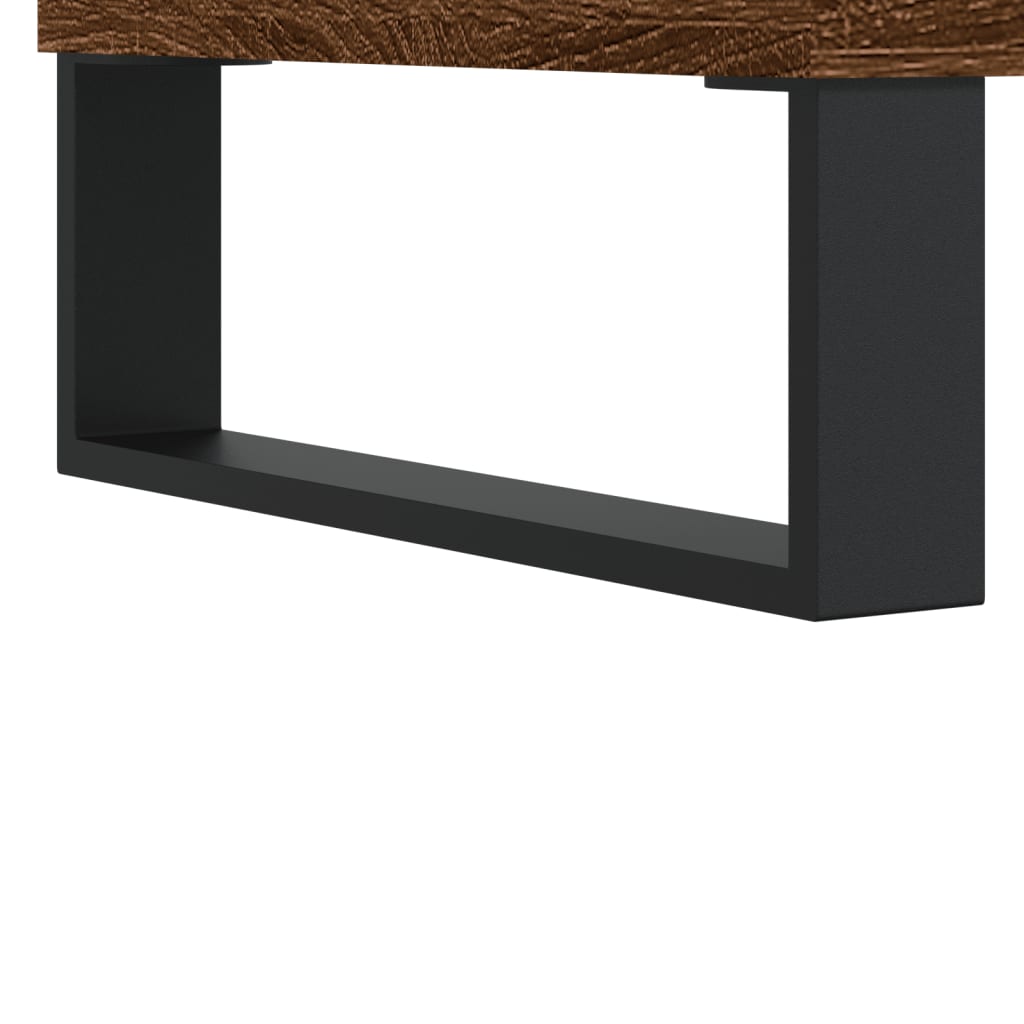 Salontafels 2 st 50x46x35 cm bewerkt hout bruin eikenkleur