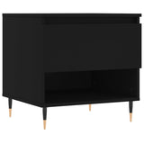 Salontafel 50x46x50 cm bewerkt hout zwart