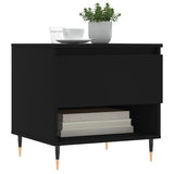 Salontafel 50x46x50 cm bewerkt hout zwart