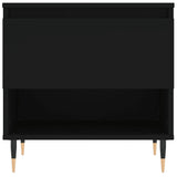 Salontafel 50x46x50 cm bewerkt hout zwart