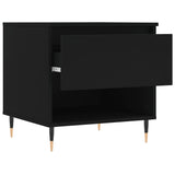 Salontafel 50x46x50 cm bewerkt hout zwart