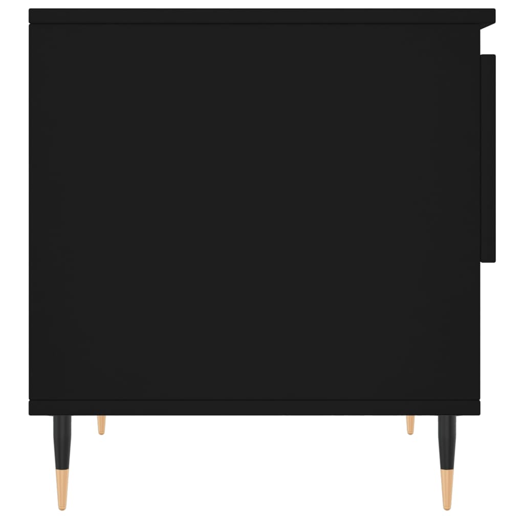 Salontafel 50x46x50 cm bewerkt hout zwart