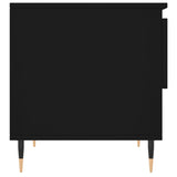 Salontafel 50x46x50 cm bewerkt hout zwart