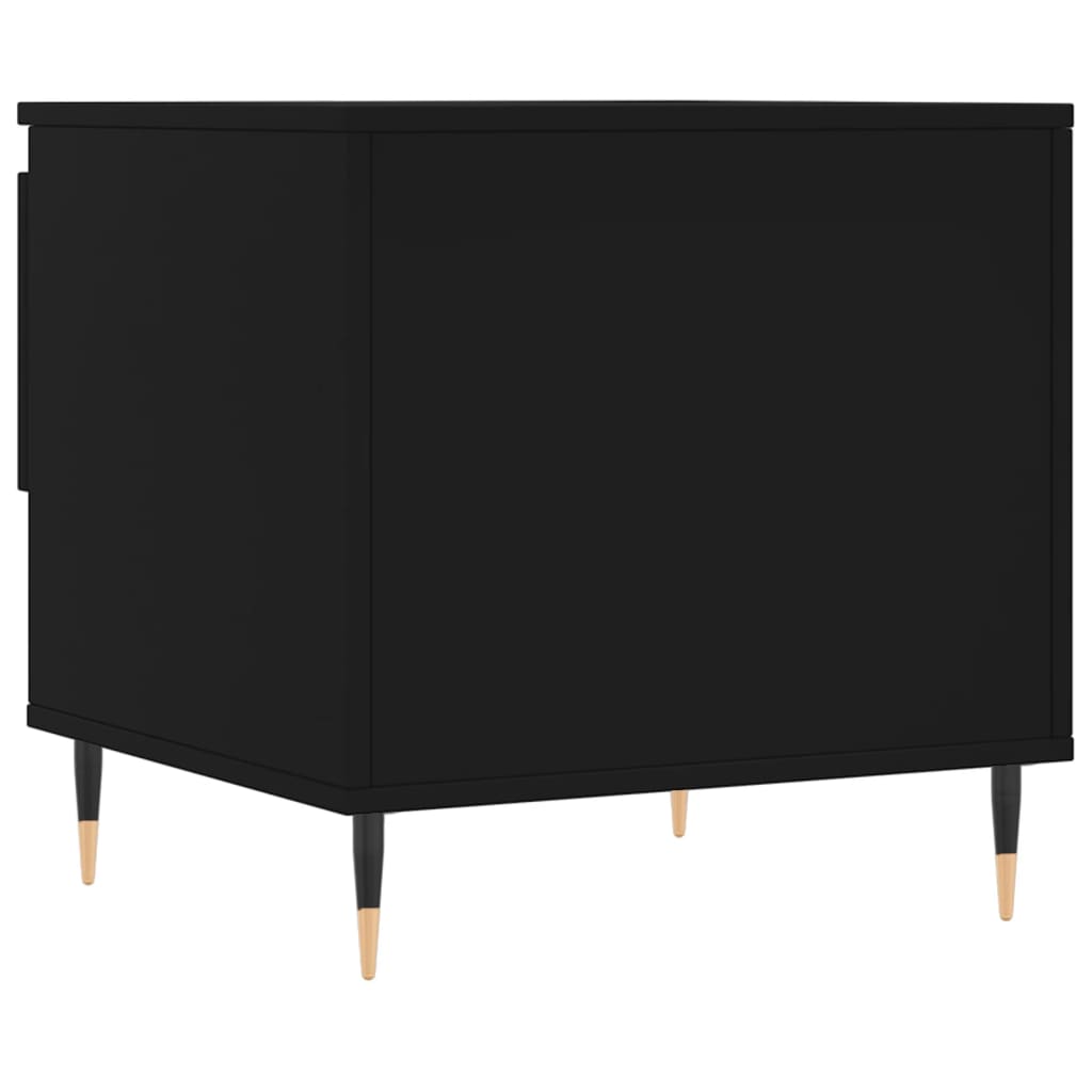 Salontafel 50x46x50 cm bewerkt hout zwart