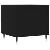 Salontafel 50x46x50 cm bewerkt hout zwart