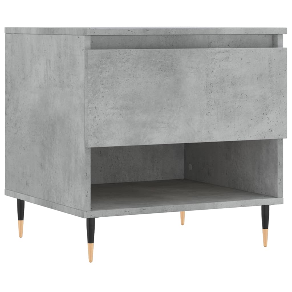 Salontafel 50x46x50 cm bewerkt hout betongrijs