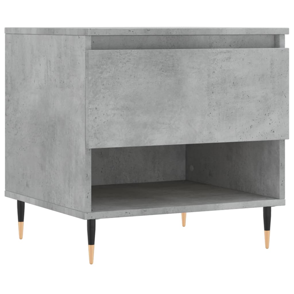 Salontafels 2 st 50x46x50 cm bewerkt hout betongrijs