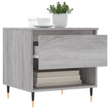 Salontafel 50x46x50 cm bewerkt hout grijs sonoma eikenkleurig