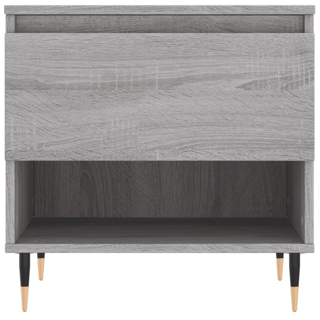 Salontafel 50x46x50 cm bewerkt hout grijs sonoma eikenkleurig
