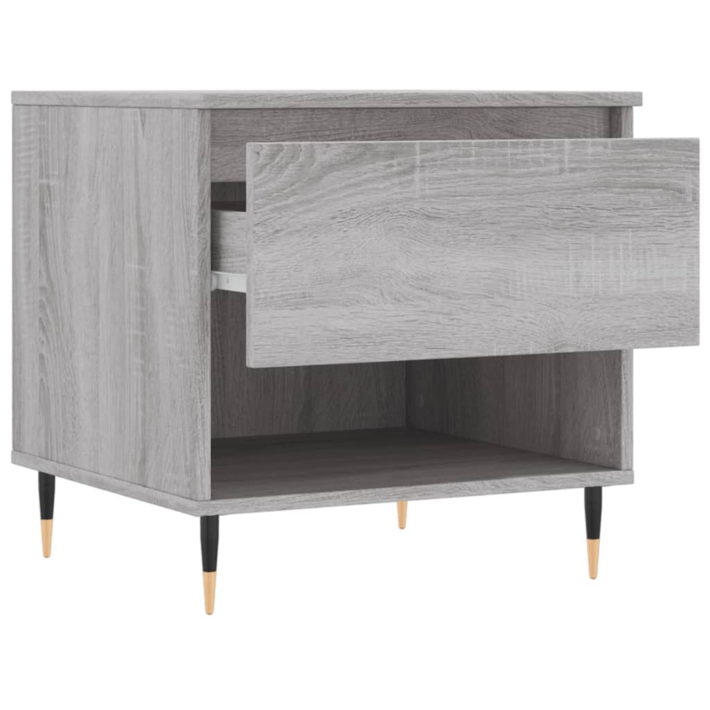 Salontafel 50x46x50 cm bewerkt hout grijs sonoma eikenkleurig