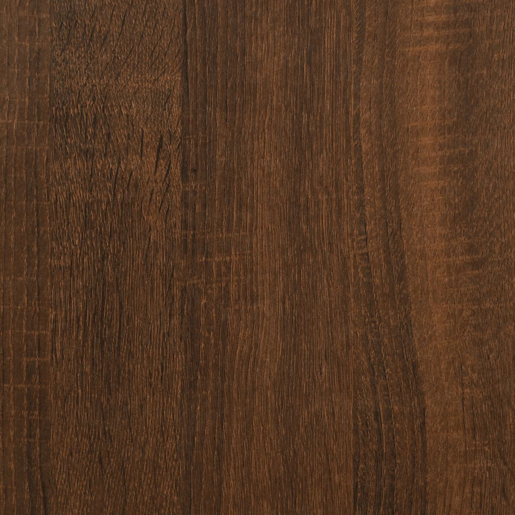 Salontafel 50x46x50 cm bewerkt hout bruin eikenkleur