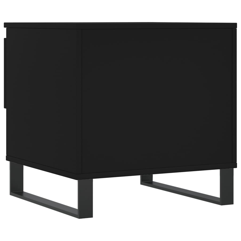 Salontafel 50x46x50 cm bewerkt hout zwart
