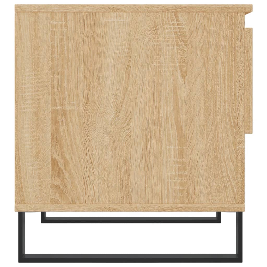Salontafels 2 st 50x46x50 cm bewerkt hout sonoma eikenkleurig