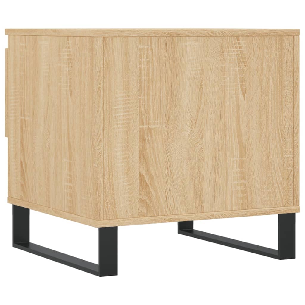 Salontafels 2 st 50x46x50 cm bewerkt hout sonoma eikenkleurig