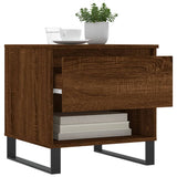 Salontafel 50x46x50 cm bewerkt hout bruin eikenkleur