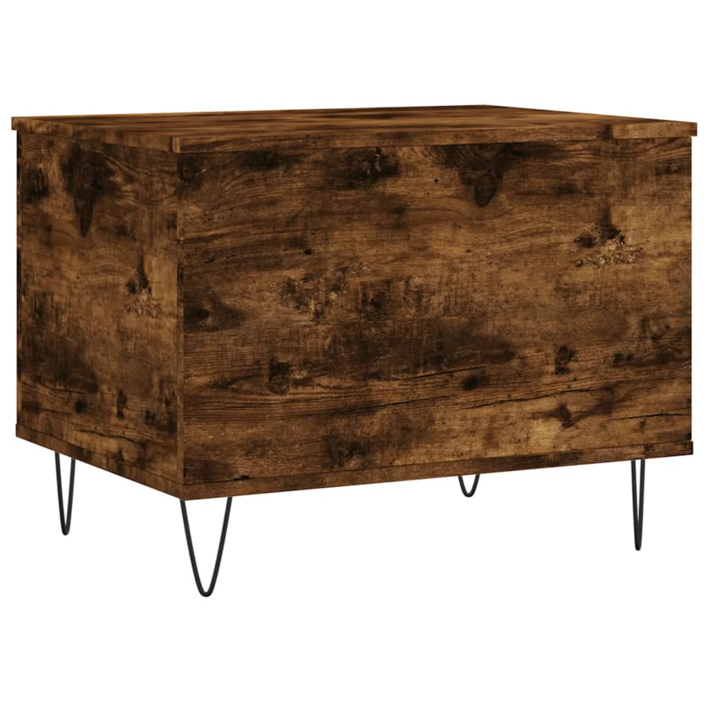 Salontafel 60x44,5x45 cm bewerkt hout gerookt eikenkleurig