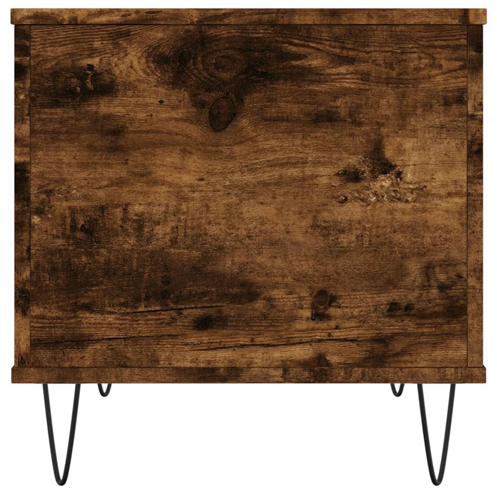 Salontafel 60x44,5x45 cm bewerkt hout gerookt eikenkleurig